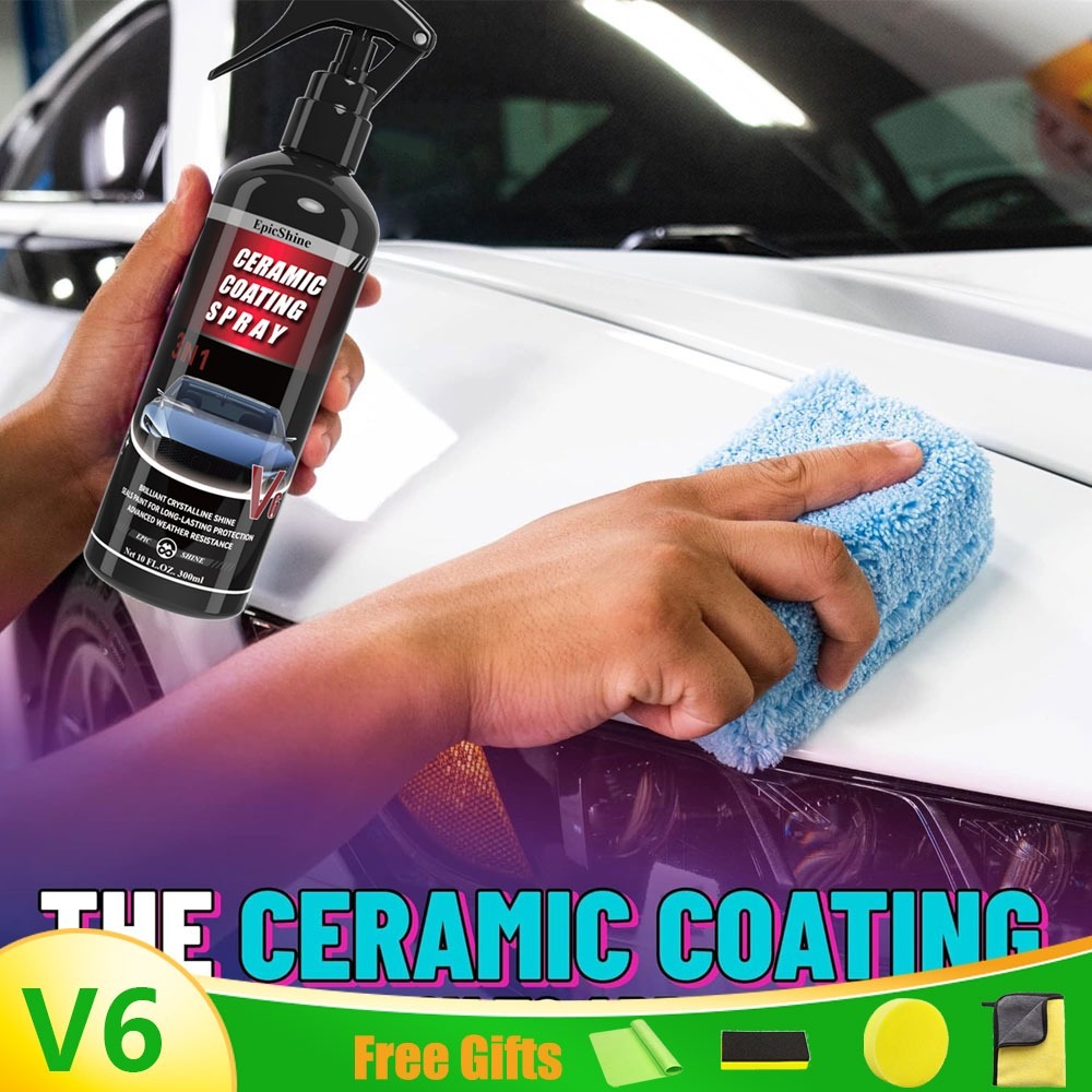 Car Wax Ceramic Coating - Keramikbeschichtung Auto Nano Beschichtungsmittel Kristallbeschichtungsspray Hydrophobe